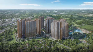 Phối cảnh tổng thể các tòa căn hộ The CityOn nhìn từ trên cao trong tổ hợp Imperia Ocean City
